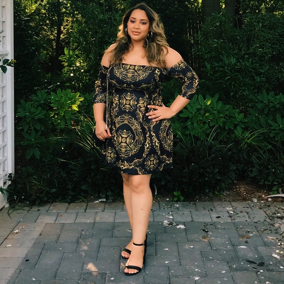 asos chain print dress